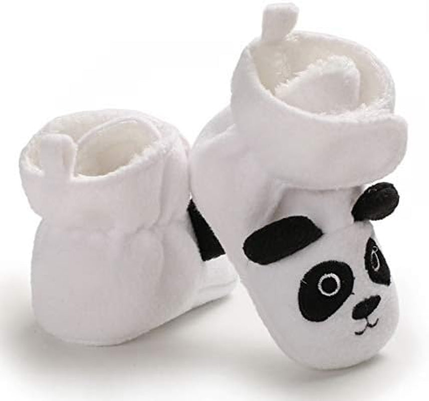 Baby Girls Boys Cozy Fleece Booties Elephent Fox Duck Panda Sheep Design Newborn Shoes Infant Footwear