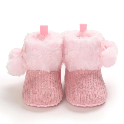 Newborn Baby Child Crawling Shoes Boy Girl Lamb Slippers Prewalker Trainers