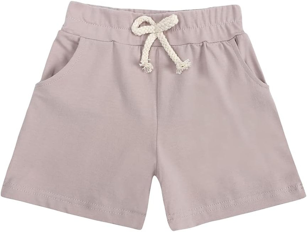 Baby Girls Boys 3 Pack Cotton Linen Blend Cute Bloomer Shorts Loose Harem Shorts