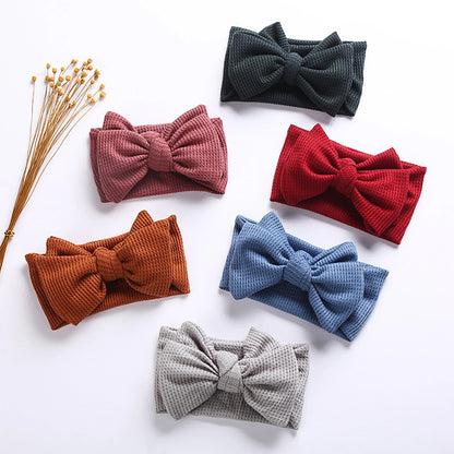 2022-06-01  Infant Baby Girl Bow Headband Cute Stretch Bowknot Sweat Hair Bands Clothing Accessories