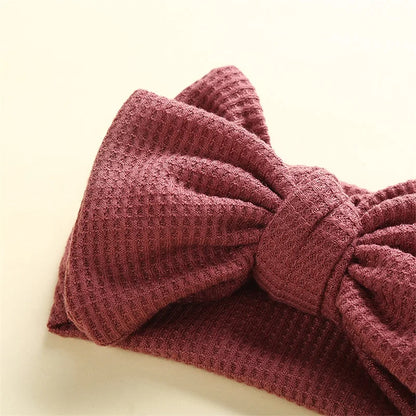 2022-06-01  Infant Baby Girl Bow Headband Cute Stretch Bowknot Sweat Hair Bands Clothing Accessories