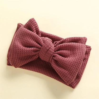 2022-06-01  Infant Baby Girl Bow Headband Cute Stretch Bowknot Sweat Hair Bands Clothing Accessories