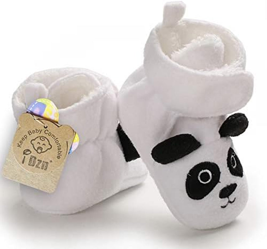 Baby Girls Boys Cozy Fleece Booties Elephent Fox Duck Panda Sheep Design Newborn Shoes Infant Footwear