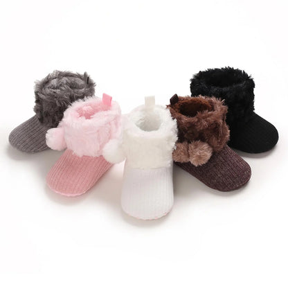 Newborn Baby Child Crawling Shoes Boy Girl Lamb Slippers Prewalker Trainers